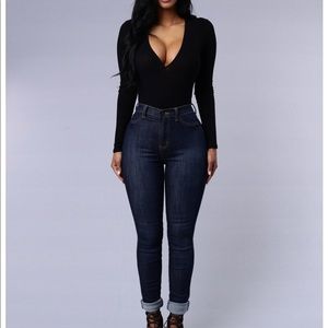 Fashion nova classic high waisted jeans